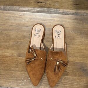 Suede slip on shoes